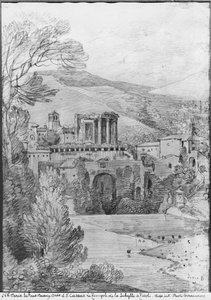 Temple of the Sibyl, Tivoli by Louis Francois Cassas